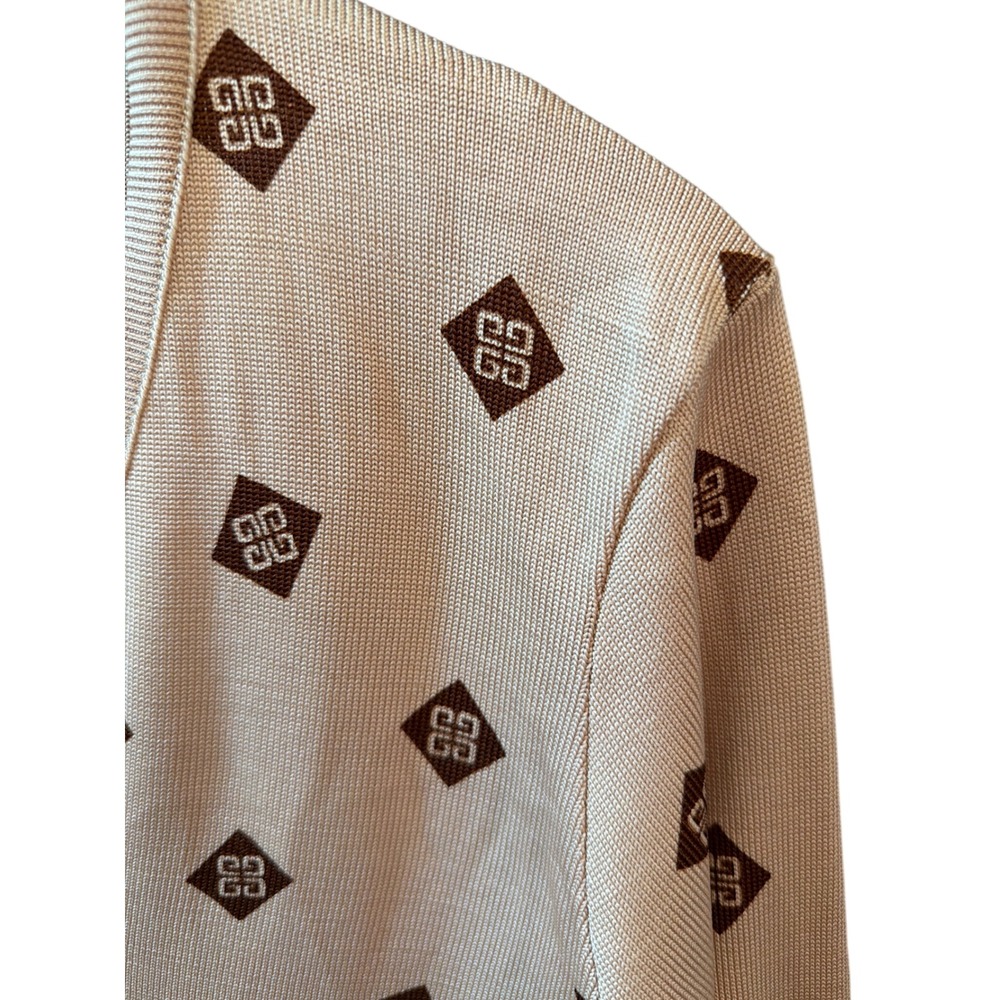 Vintage Givenchy Sport V-Neck Sweater Old Money Quiet Luxury Preppy Monogram G - Picture 3 of 5
